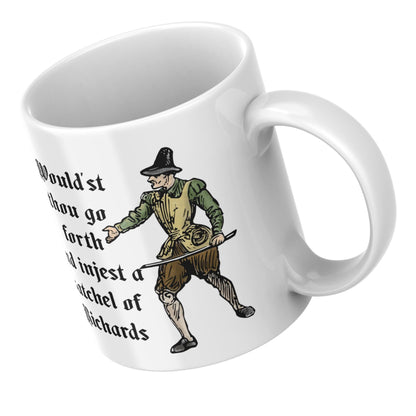 Medieval Mug, Marginalia, Funny Rude Coffee Cup - Multi Colour Options