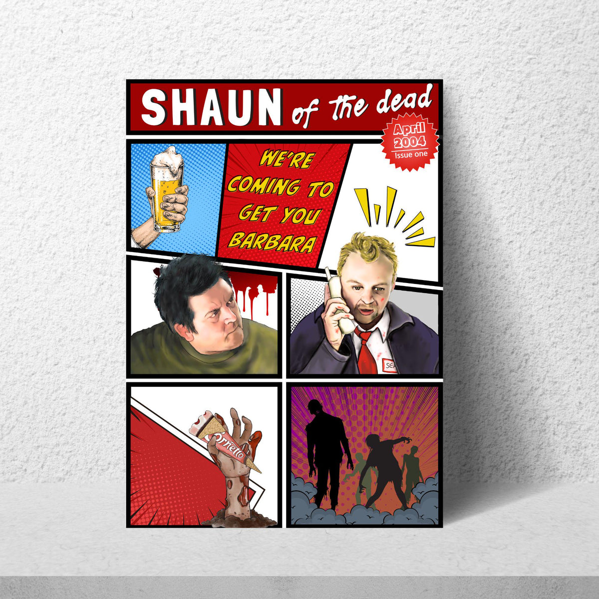 Hot Fuzz, Shaun of the Dead, The World's End Poster Set, Movie Posters, Ice Cream Trilogy Wall Art