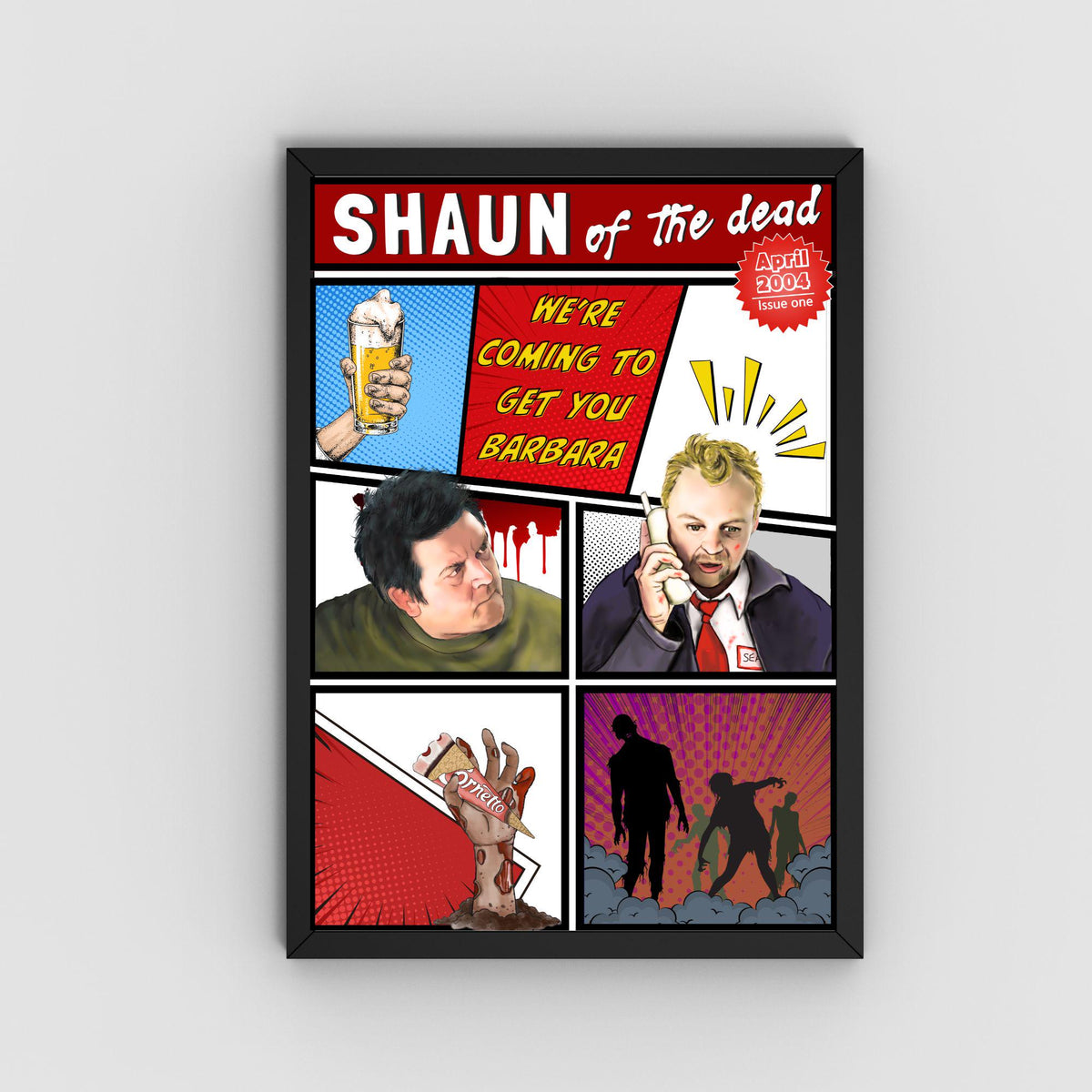 Hot Fuzz, Shaun of the Dead, The World's End Poster Set, Movie Posters, Ice Cream Trilogy Wall Art