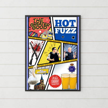 Hot Fuzz, Shaun of the Dead, The World's End Poster Set, Movie Posters, Ice Cream Trilogy Wall Art