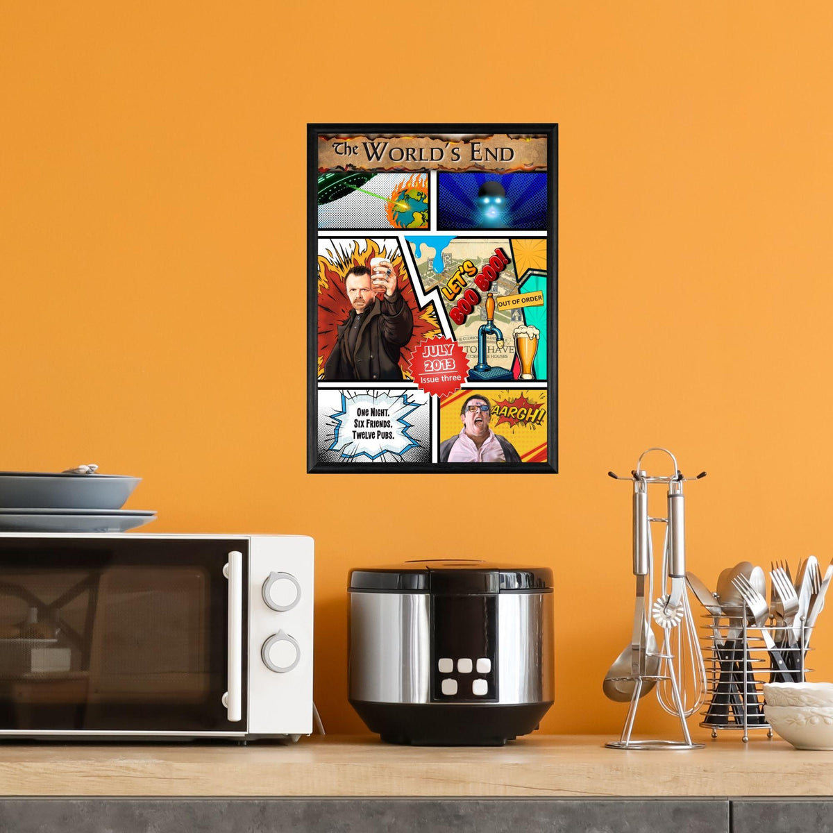 Hot Fuzz, Shaun of the Dead, The World's End Poster Set, Movie Posters, Ice Cream Trilogy Wall Art