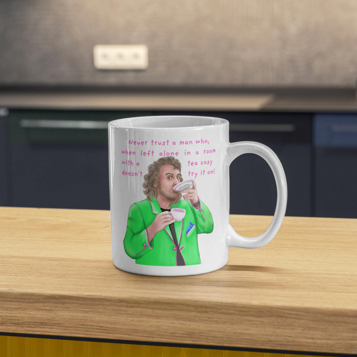 Billy Connolly Mug, Tea Cosy, Funny Gift for Dad - Multi Colour Options