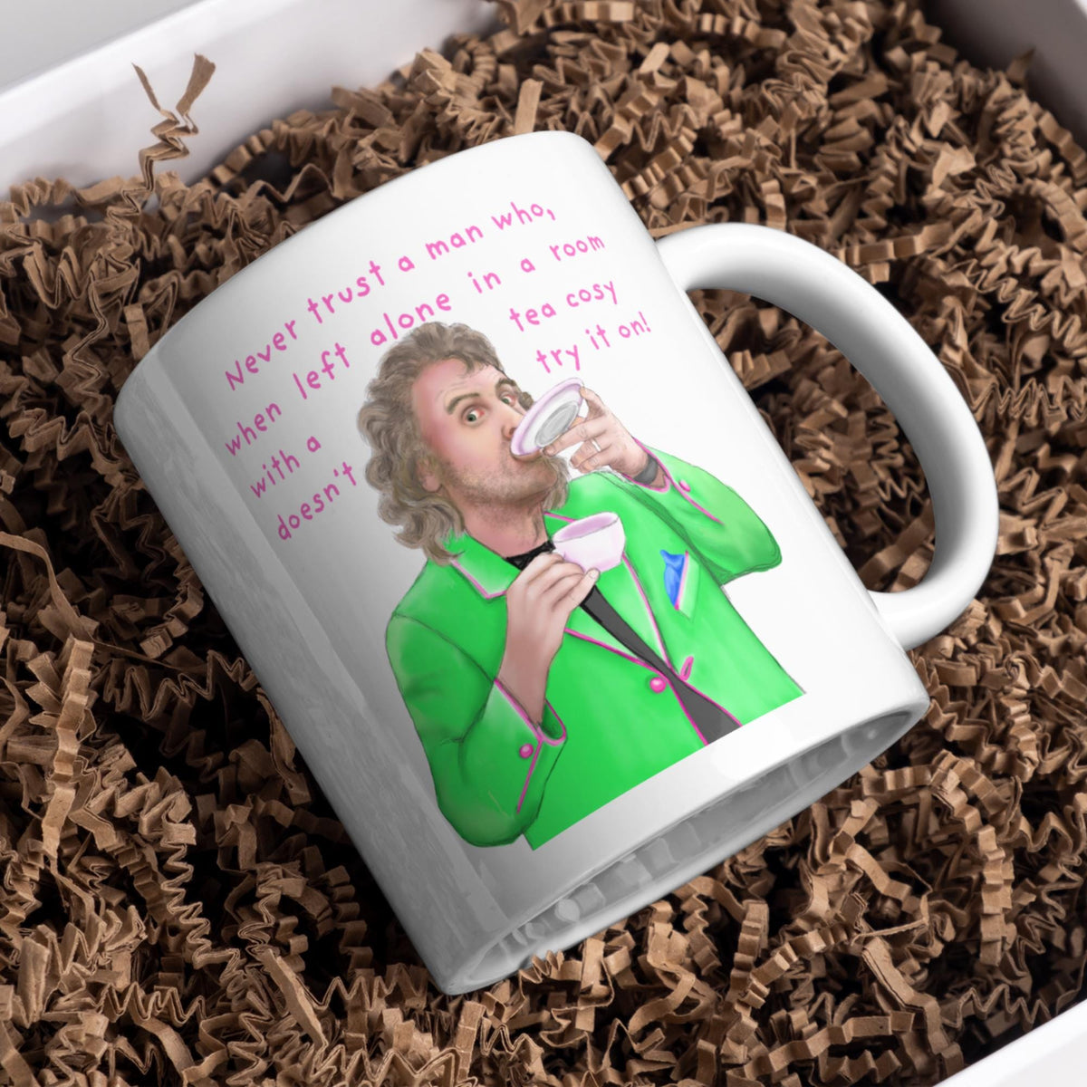 Billy Connolly Mug, Tea Cosy, Funny Gift for Dad - Multi Colour Options