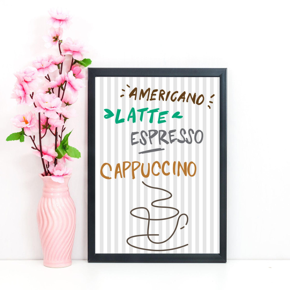 Coffee Wall Art, Poster for Kitchen, Cafe Art, Coffee Gift