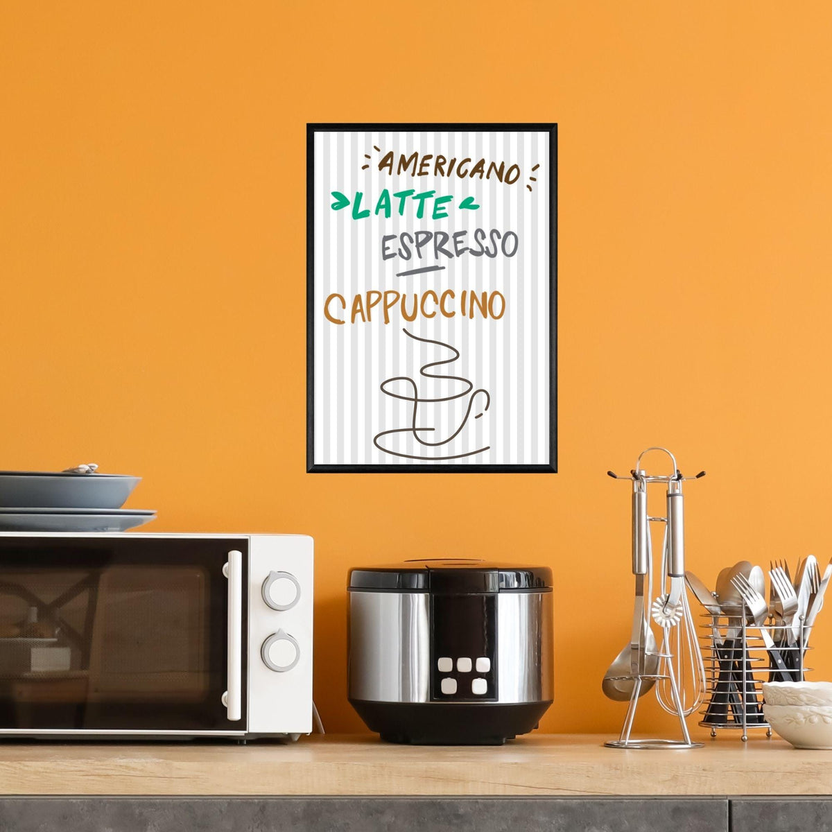 Coffee Wall Art, Poster for Kitchen, Cafe Art, Coffee Gift
