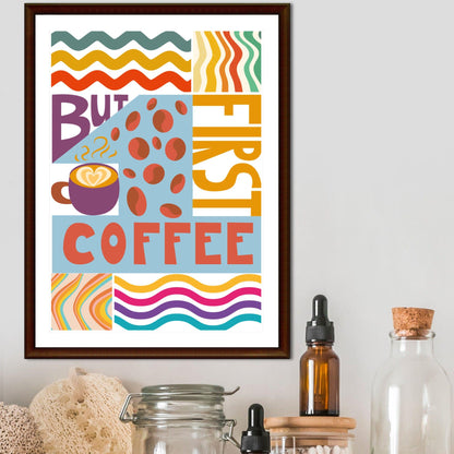 Coffee Wall Art, Poster for Kitchen, Cafe Art, Coffee Gift
