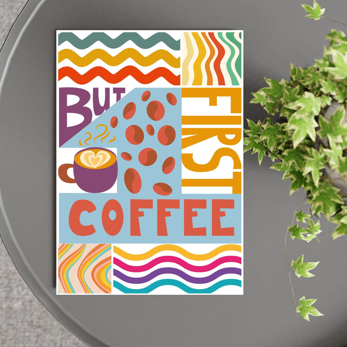 Coffee Wall Art, Poster for Kitchen, Cafe Art, Coffee Gift
