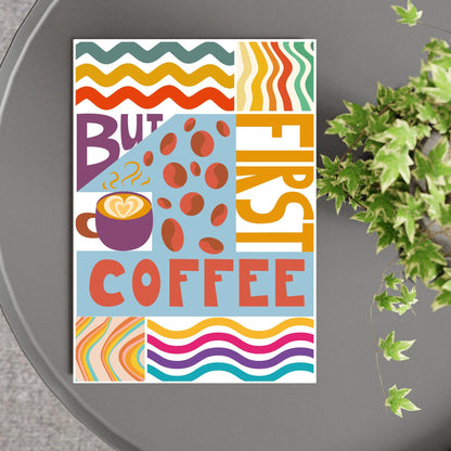 Coffee Wall Art, Poster for Kitchen, Cafe Art, Coffee Gift
