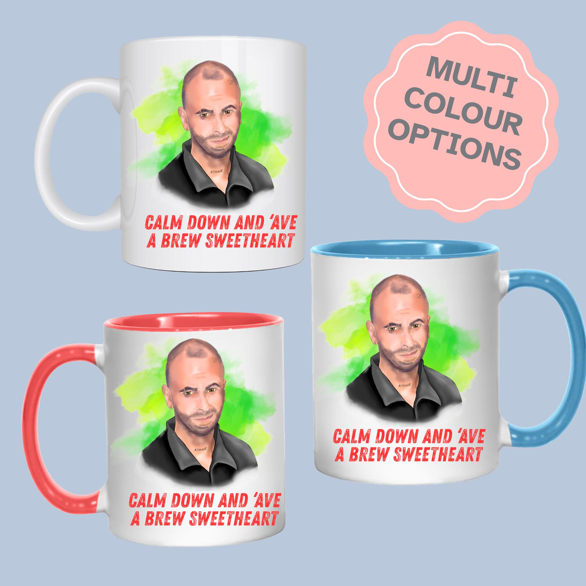 Brassic Mug, Vinnie Sweetheart, Funny Gift - Multi Colour Options