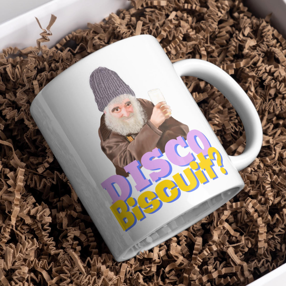 Brassic Mug, Farmer Jim, Disco Biscuit, Funny Gift - Multi Colour Options