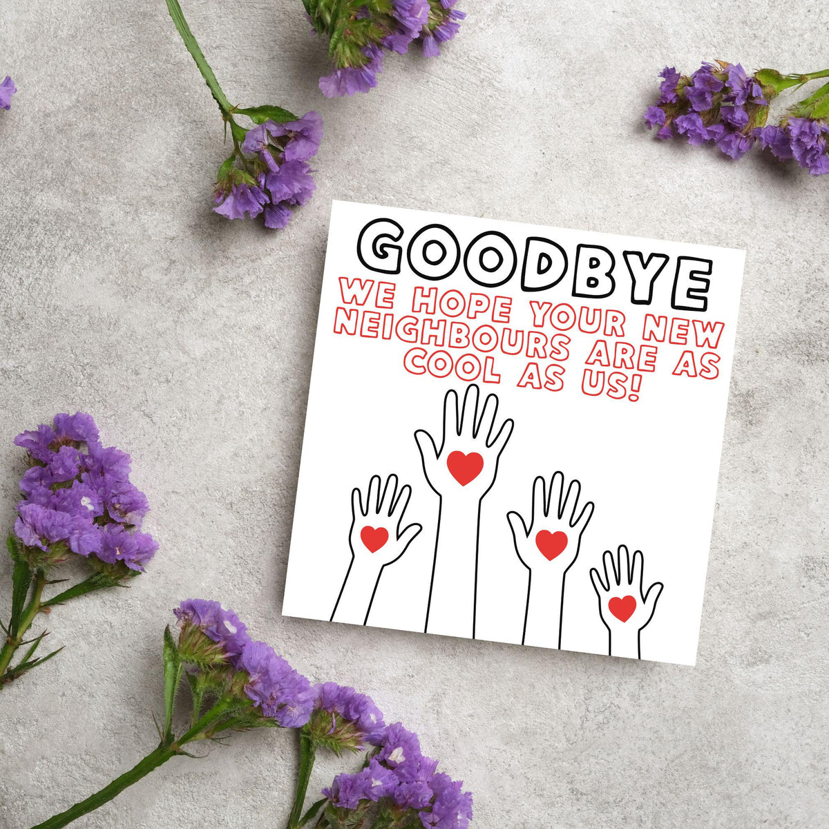 Thank You Card for Being a Great Neighbour, Moving house Card, We will Miss You Card, Goodbye Card, Relocating Thank You Card