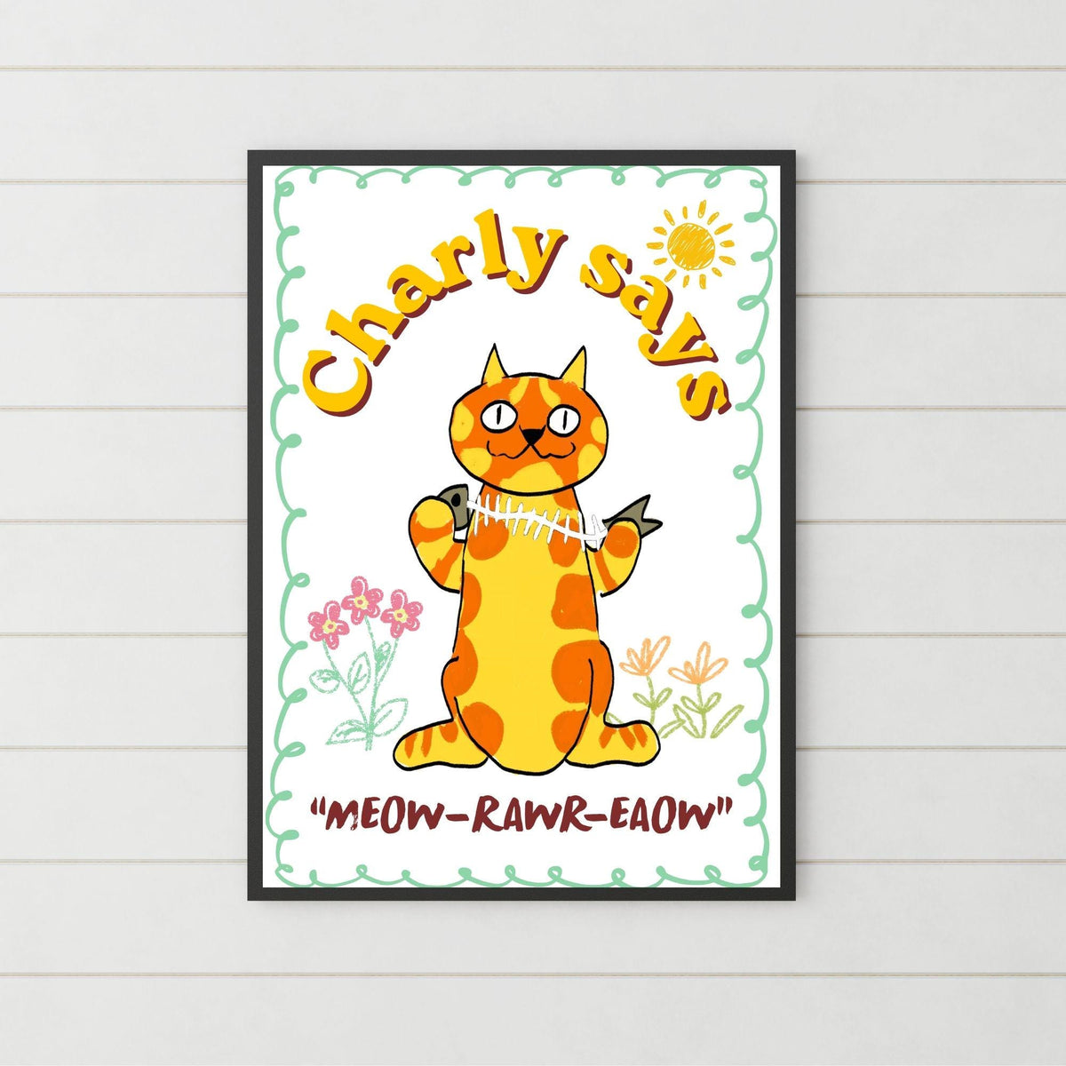 The Prodigy Poster Print Wall Art, Charly Says, 90's Rave Music