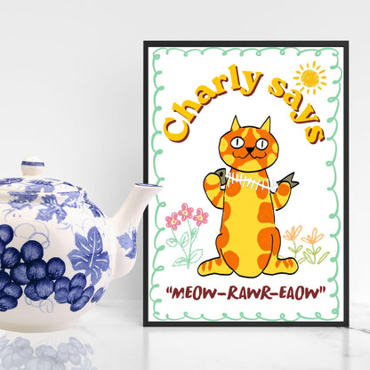 The Prodigy Poster Print Wall Art, Charly Says, 90's Rave Music