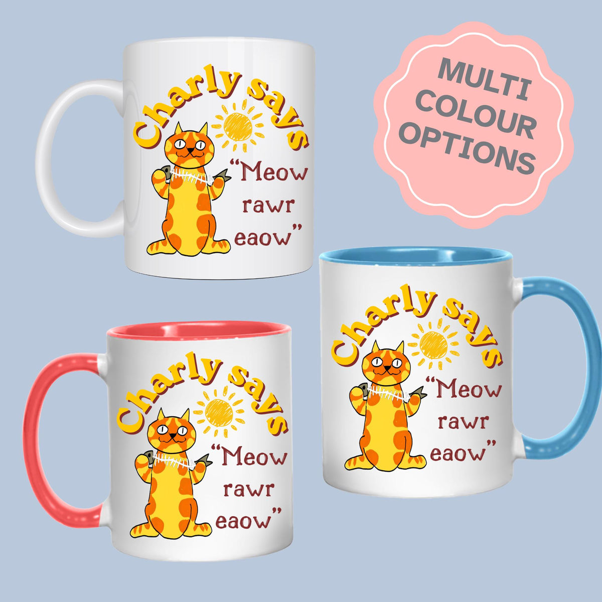 The Prodigy Charly Says Mug, 90's Mug, Rave Music, Multi Colour Options