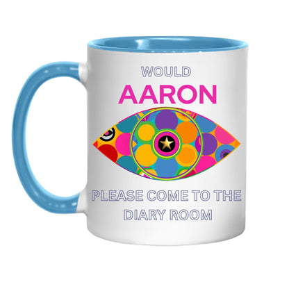 Personalised Big Brother Mug, Custom Name, Evicted or Diary Room Designs, Multi Colour Options