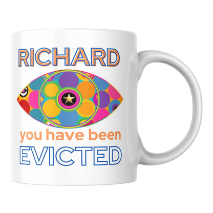 Personalised Big Brother Mug, Custom Name, Evicted or Diary Room Designs, Multi Colour Options