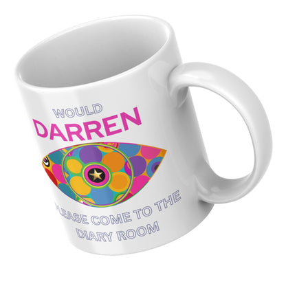 Personalised Big Brother Mug, Custom Name, Evicted or Diary Room Designs, Multi Colour Options