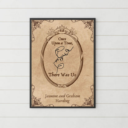 Personalised Book Cover Wall Art for Couple, Anniversary or Wedding Gift, Custom Book Cover Poster, Choice of Designs