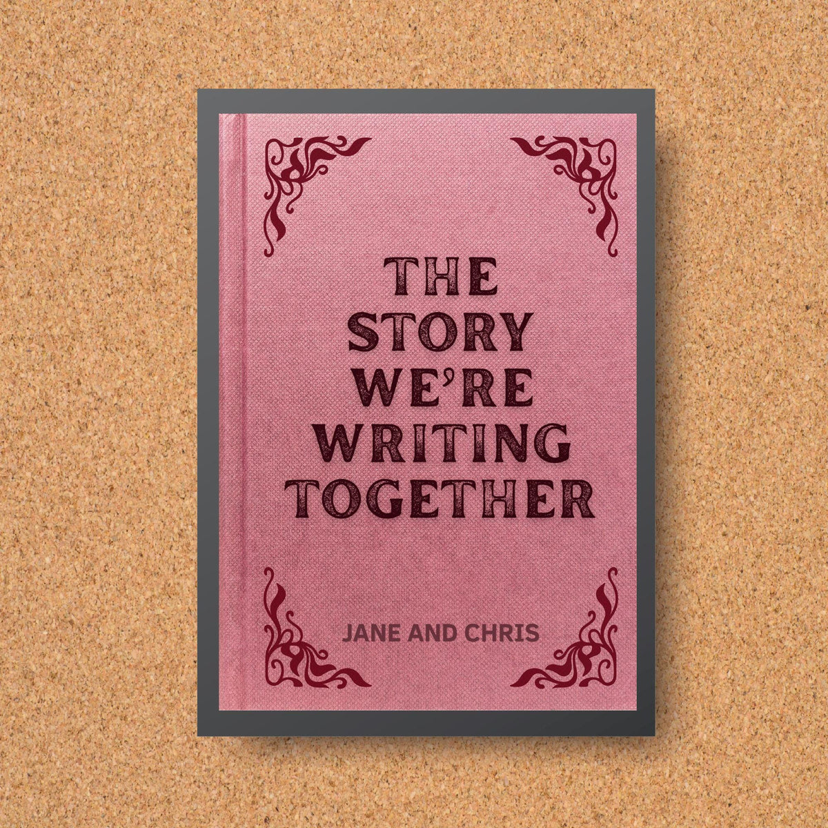 Personalised Book Cover Wall Art for Couple, Anniversary or Wedding Gift, Custom Book Cover Poster, Choice of Designs