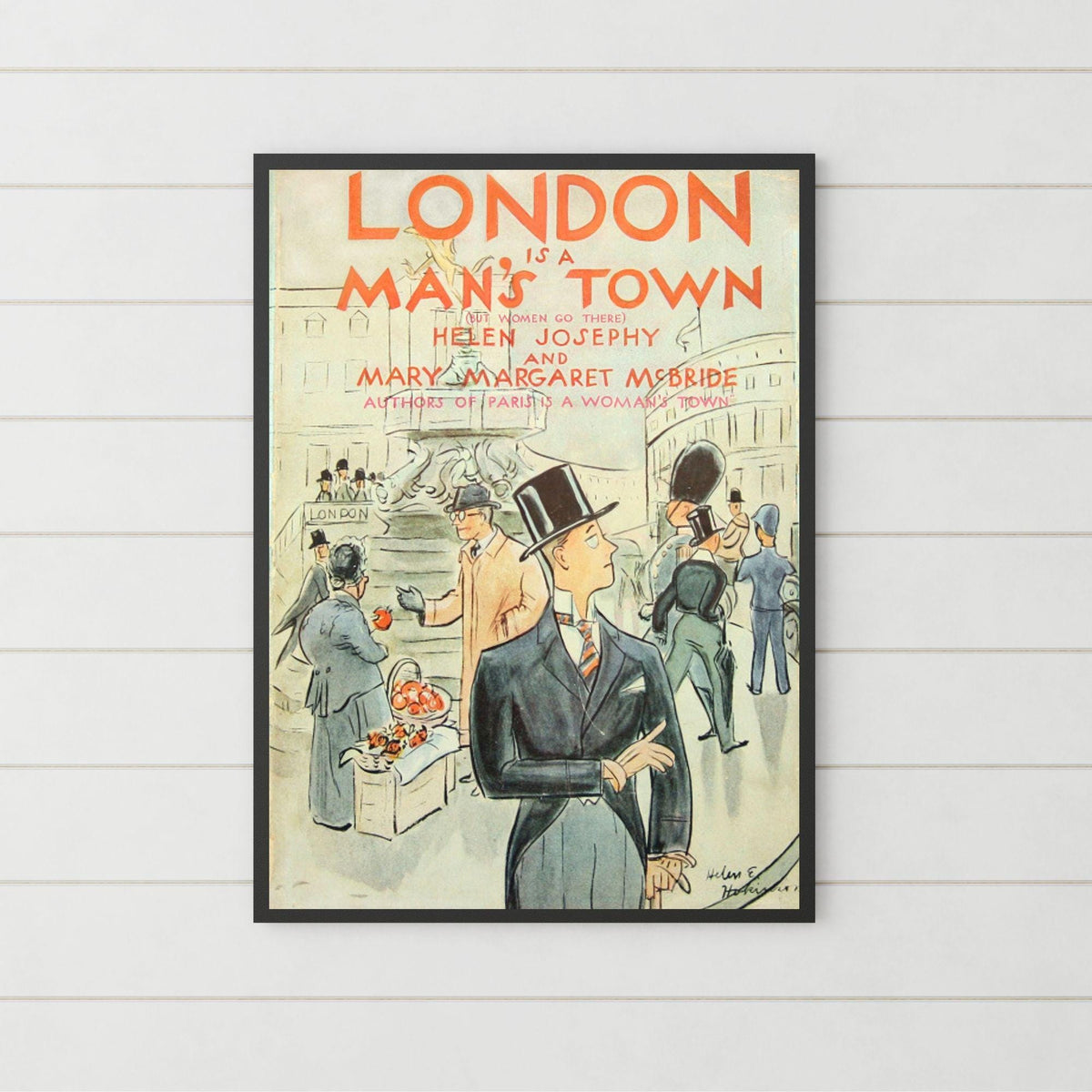 Vintage magazine Print Poster, Victoriana, London Magazine Art, Victorian, Retro Wall Art