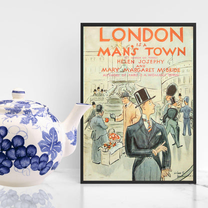 Vintage magazine Print Poster, Victoriana, London Magazine Art, Victorian, Retro Wall Art
