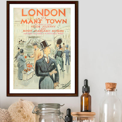 Vintage magazine Print Poster, Victoriana, London Magazine Art, Victorian, Retro Wall Art