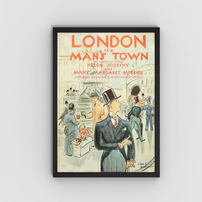 Vintage magazine Print Poster, Victoriana, London Magazine Art, Victorian, Retro Wall Art