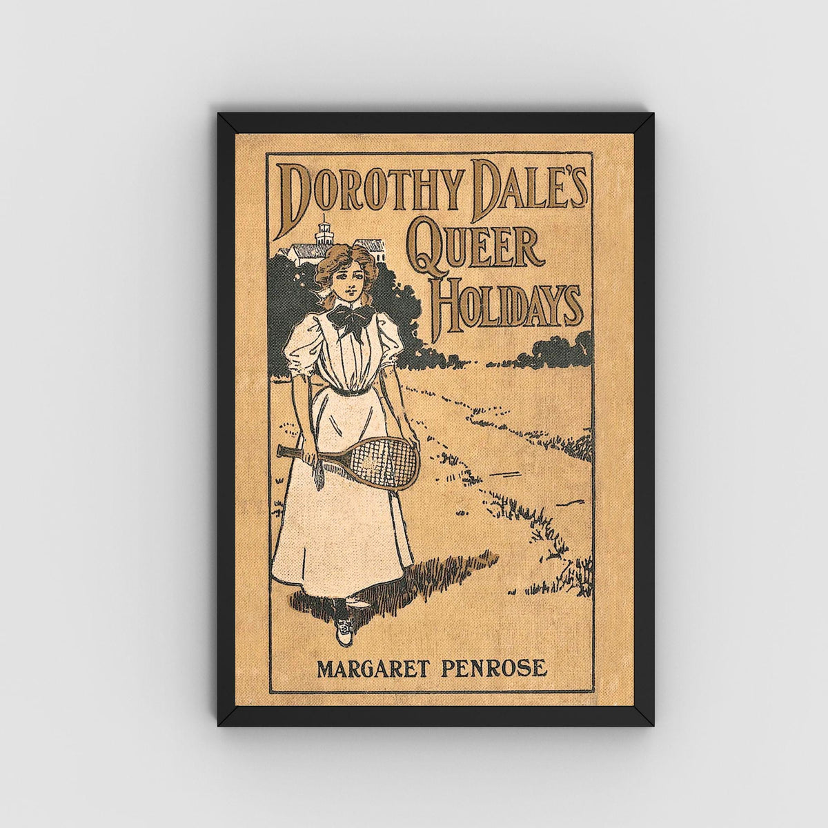 Vintage Book Cover Print Poster, Victoriana, Victorian, Retro Wall Art