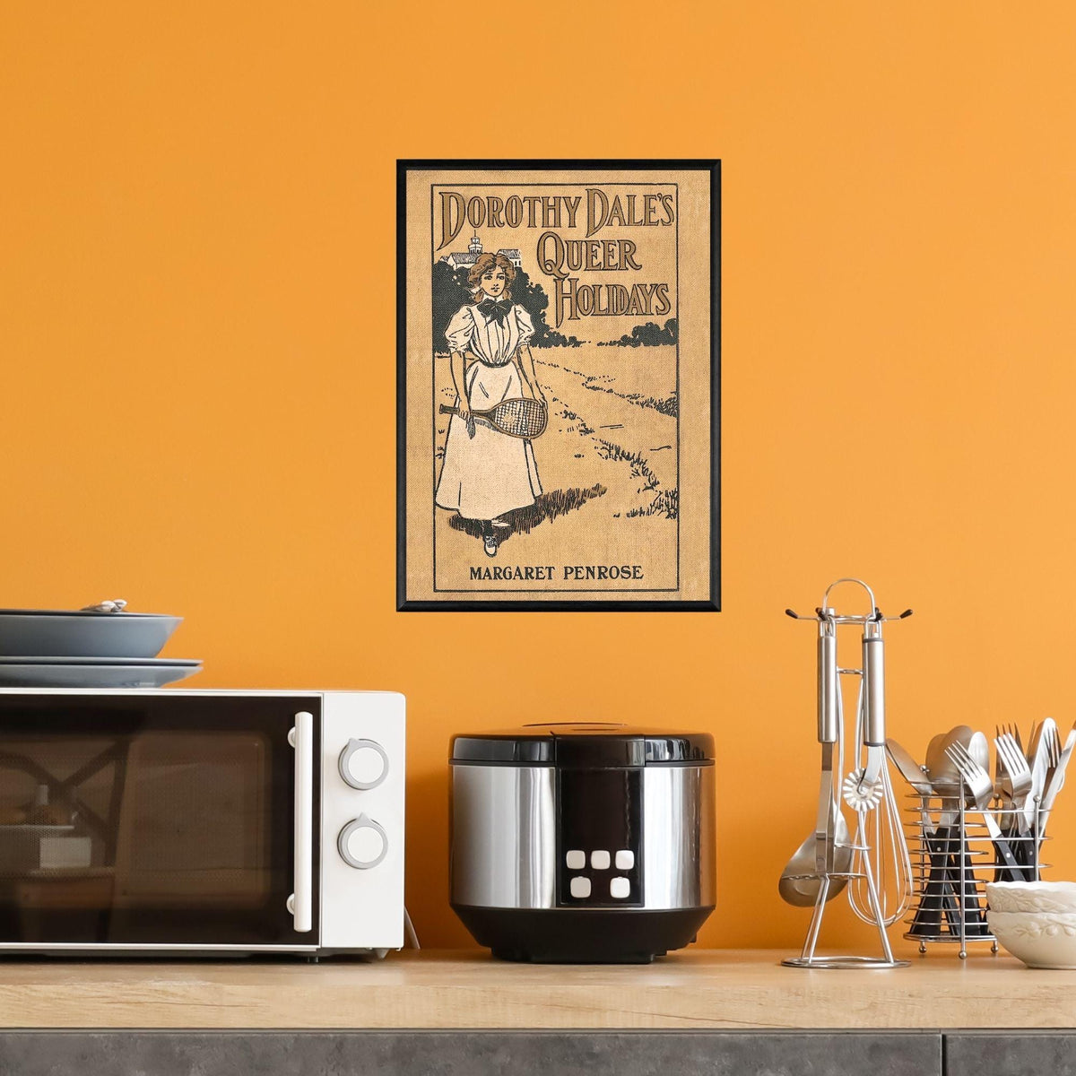 Vintage Book Cover Print Poster, Victoriana, Victorian, Retro Wall Art