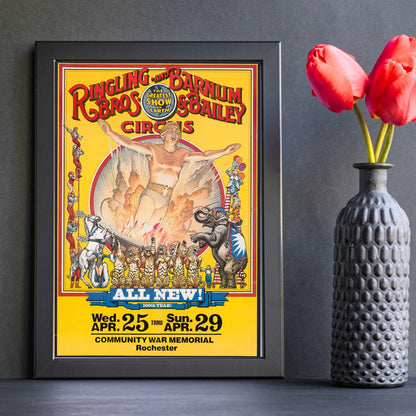 Vintage Circus Print Poster, Victoriana, Victorian, Retro Wall Art, Barnum's Circus Advertising