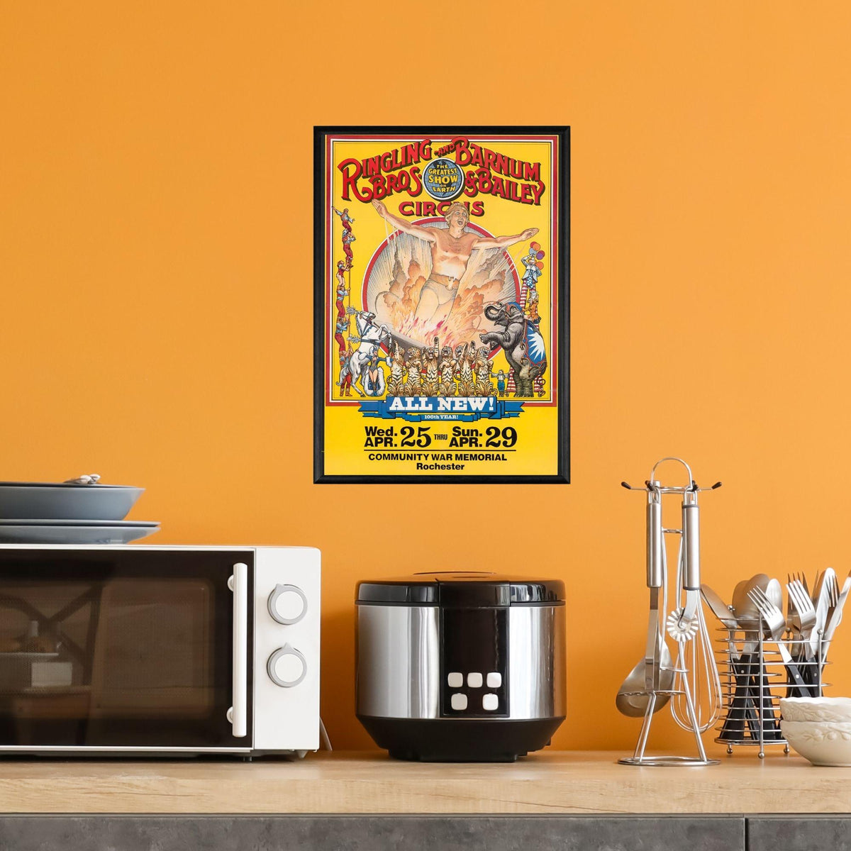 Vintage Circus Print Poster, Victoriana, Victorian, Retro Wall Art, Barnum's Circus Advertising