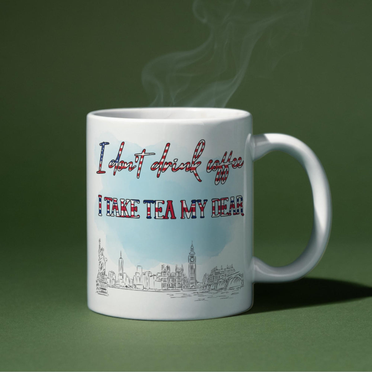 Englishman in New York Mug, Sting, Music Mug, London City Design - Multi Colour Options
