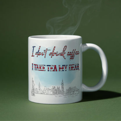 Englishman in New York Mug, Sting, Music Mug, London City Design - Multi Colour Options