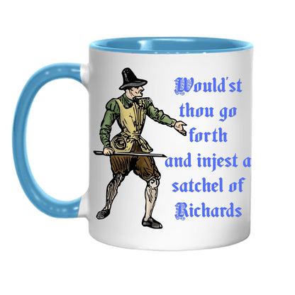 Medieval Mug, Marginalia, Funny Rude Coffee Cup - Multi Colour Options