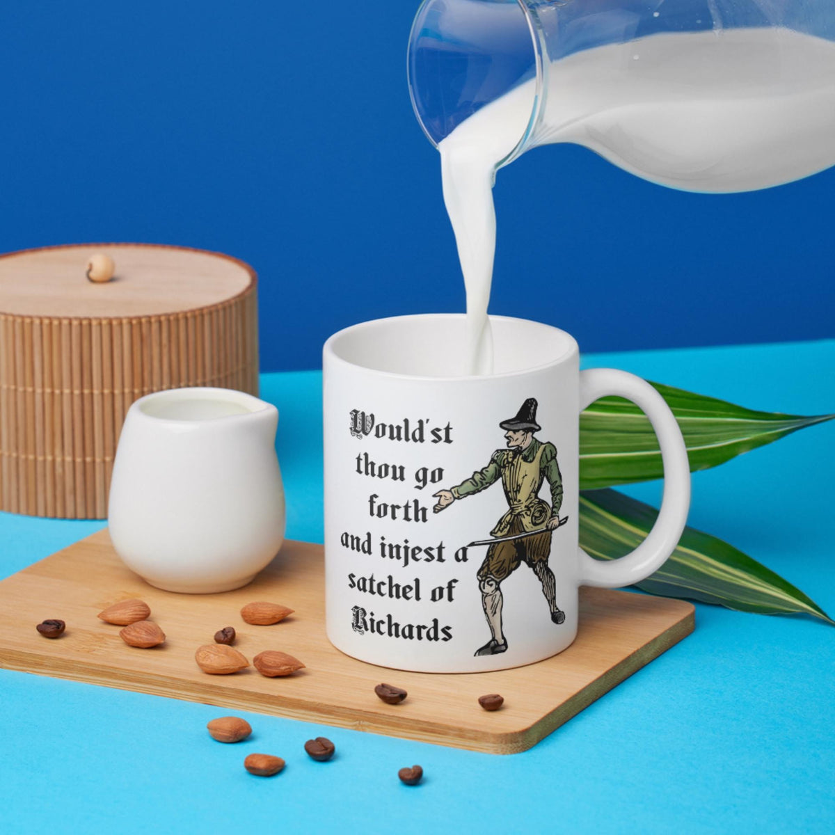 Medieval Mug, Marginalia, Funny Rude Coffee Cup - Multi Colour Options