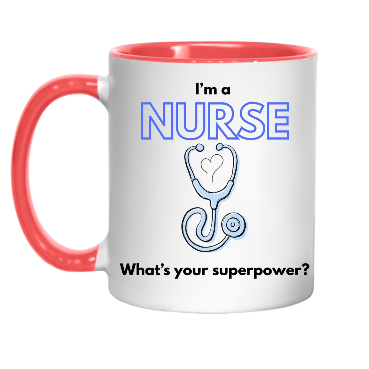 Personalised Nurse Coffee Mug - Gift for Male Nurse, Name Mug Multi Colour Options