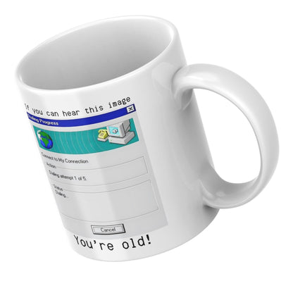 Internet Mug, Retro, Dial Up, Retro Design Funny Gift - Multi Colour Options