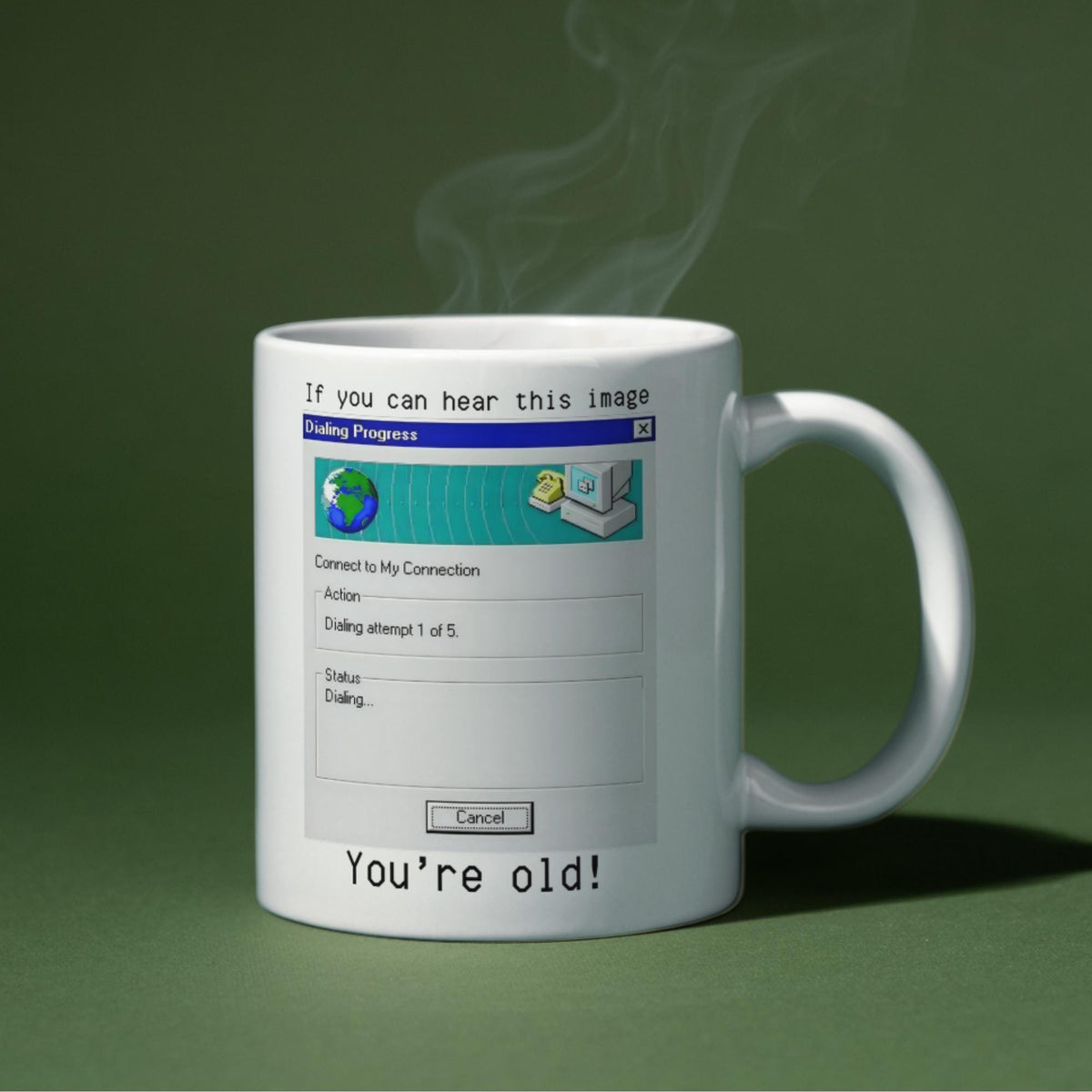 Internet Mug, Retro, Dial Up, Retro Design Funny Gift - Multi Colour Options