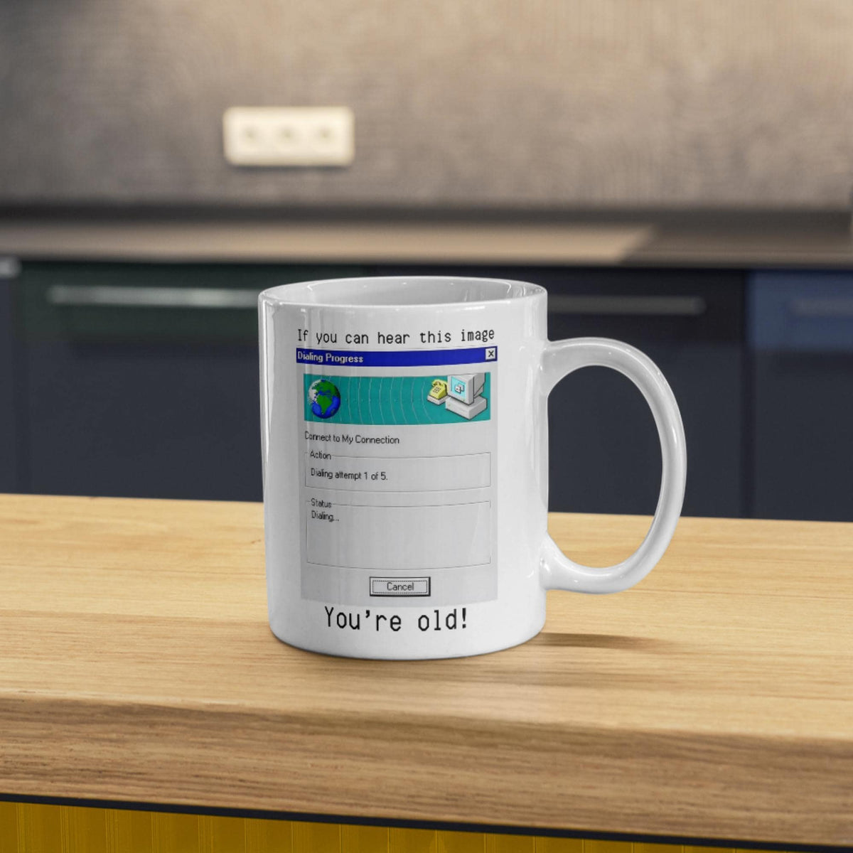Internet Mug, Retro, Dial Up, Retro Design Funny Gift - Multi Colour Options