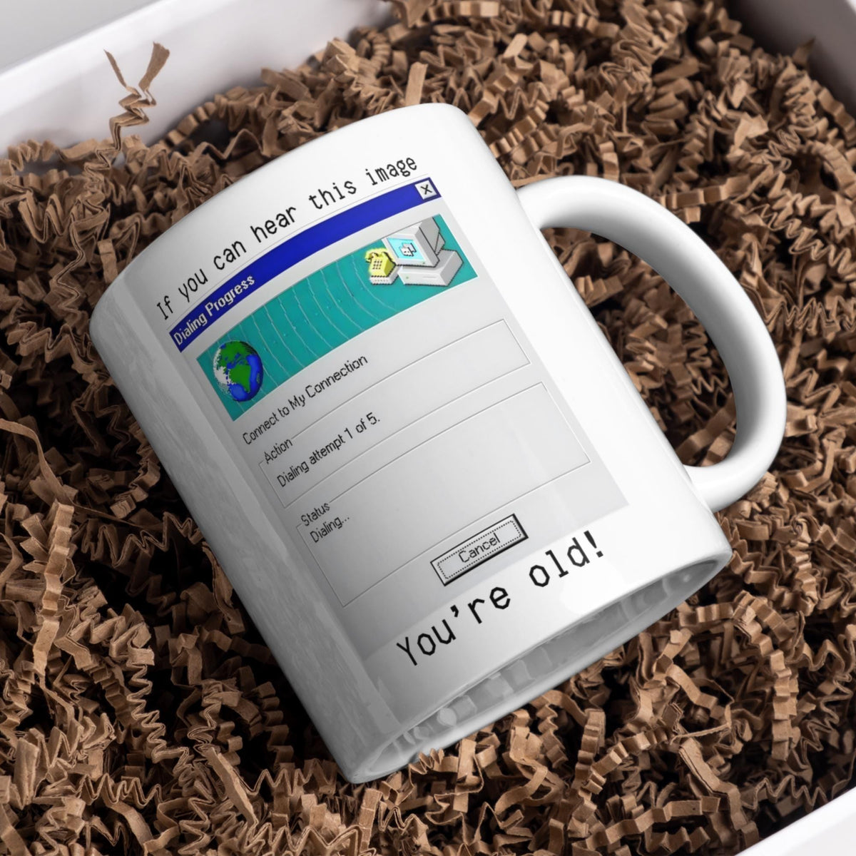 Internet Mug, Retro, Dial Up, Retro Design Funny Gift - Multi Colour Options