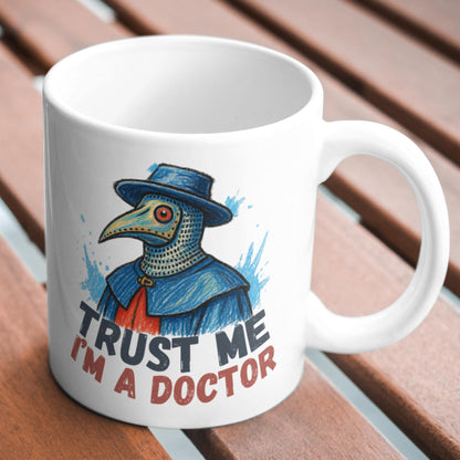Doctor Mug, Plague Mask, Gothic Mug, Funny Gift - Multi Colour Options