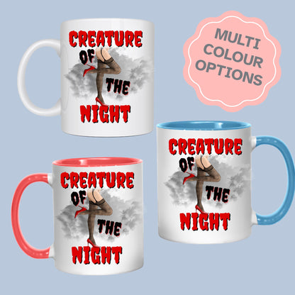Creature of the Night Mug, Gothic Mug, Horror, Funny Gift - Multi Colour Options