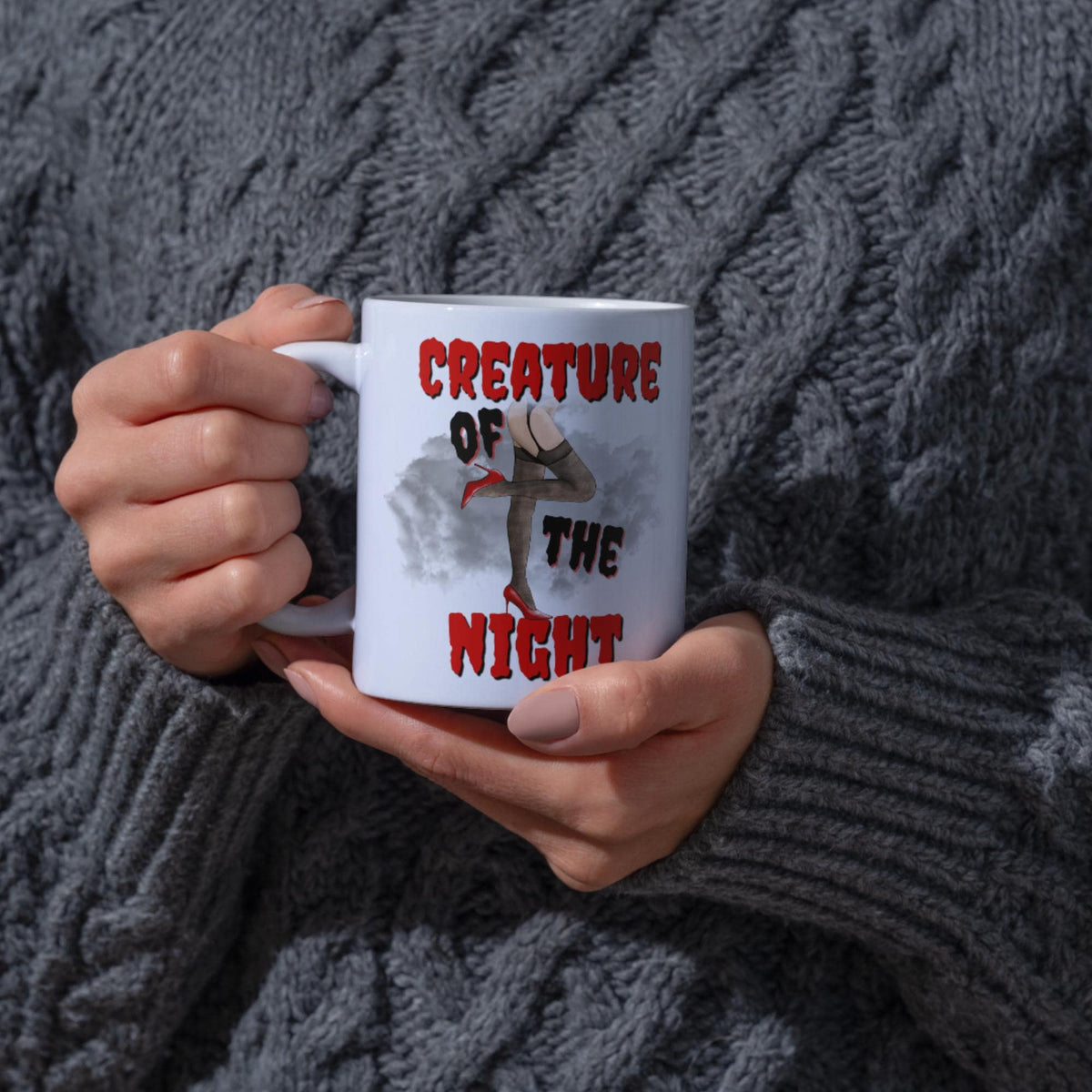 Creature of the Night Mug, Gothic Mug, Horror, Funny Gift - Multi Colour Options