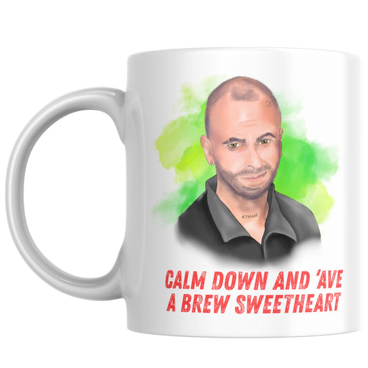 Brassic Mug, Vinnie Sweetheart, Funny Gift - Multi Colour Options
