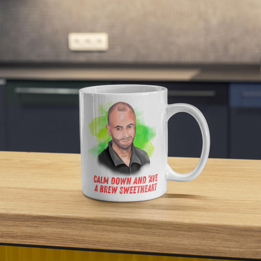 Brassic Mug, Vinnie Sweetheart, Funny Gift - Multi Colour Options