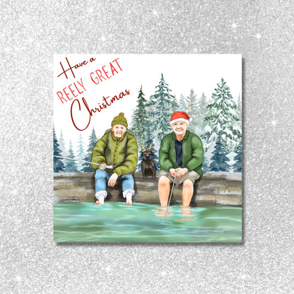 Fishing Christmas Card, Mortimer & Whitehouse Gone Fishing