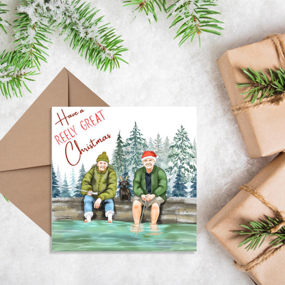 Fishing Christmas Card, Mortimer & Whitehouse Gone Fishing