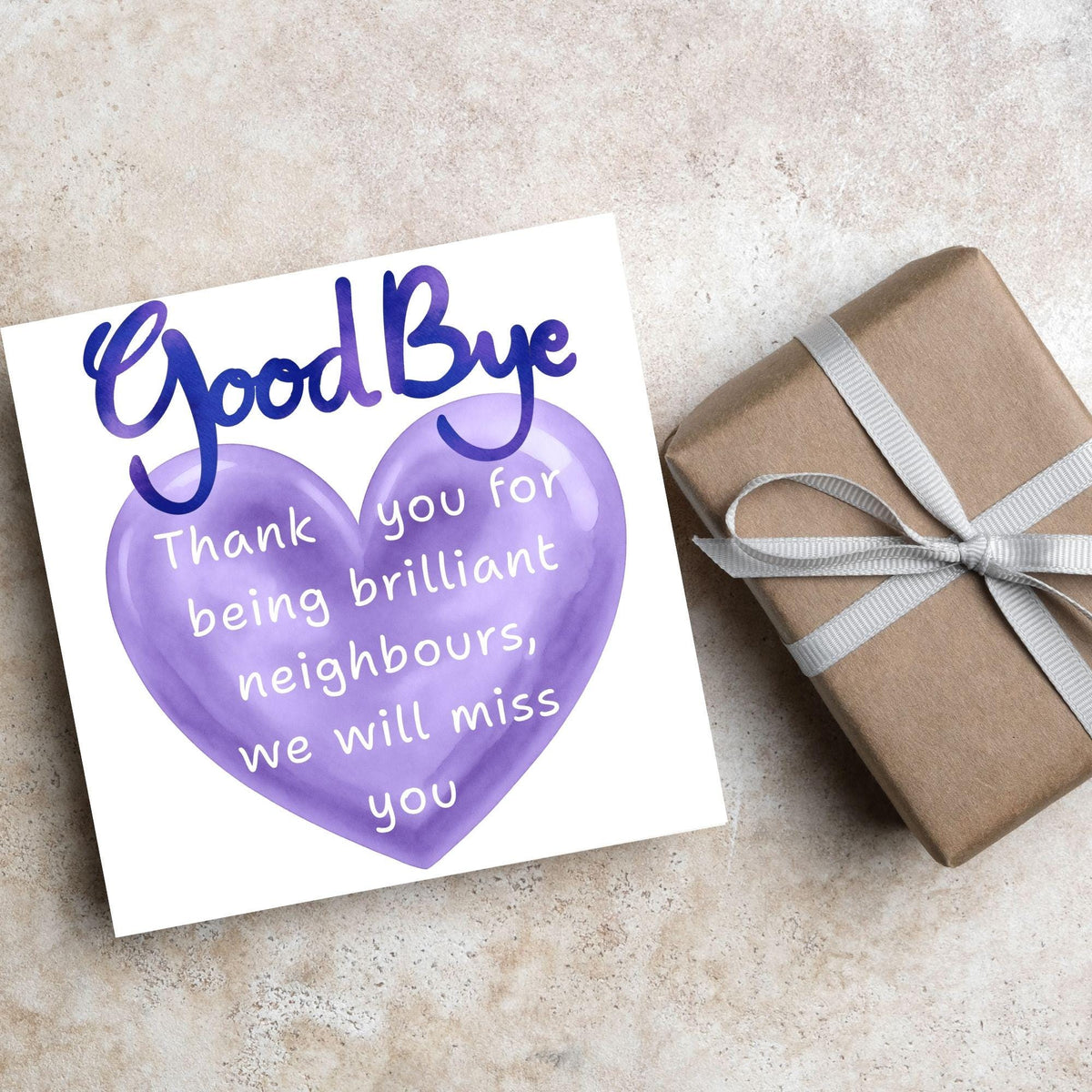 Thank You Card for Being a Great Neighbour, Moving house Card, We will Miss You Card, Goodbye Card, Relocating Thank You Card