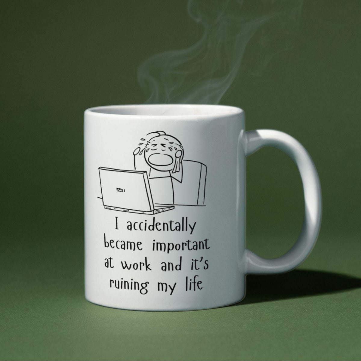 Work Mug, Office Mug, Colleague Funny Gift - Multi Colour Options