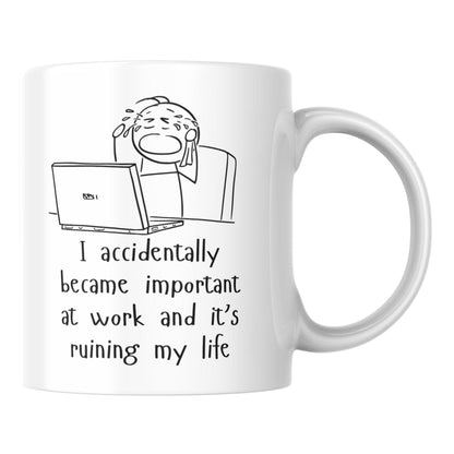 Work Mug, Office Mug, Colleague Funny Gift - Multi Colour Options